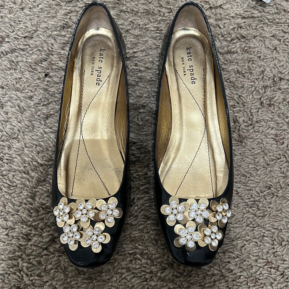 Patient leather Kate spade loafers